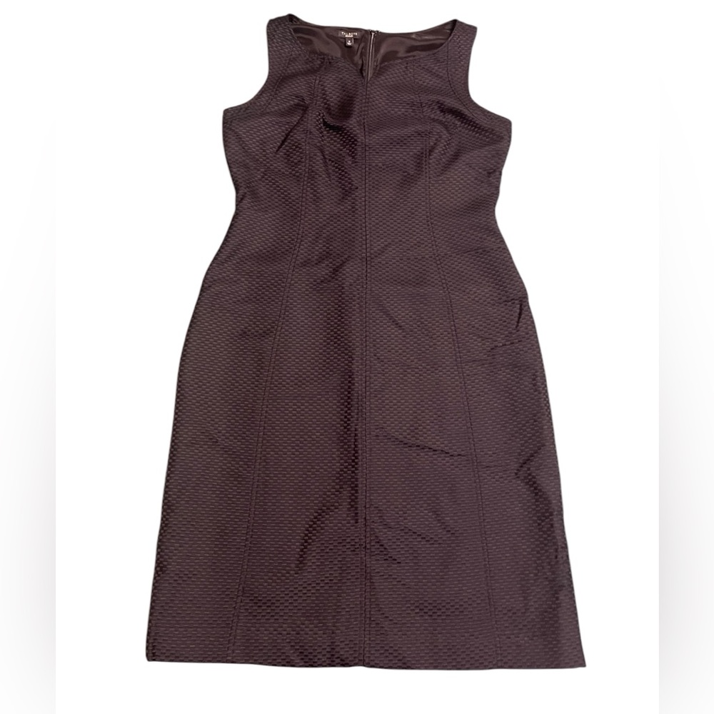 Talbots Textured Black Midi Dress